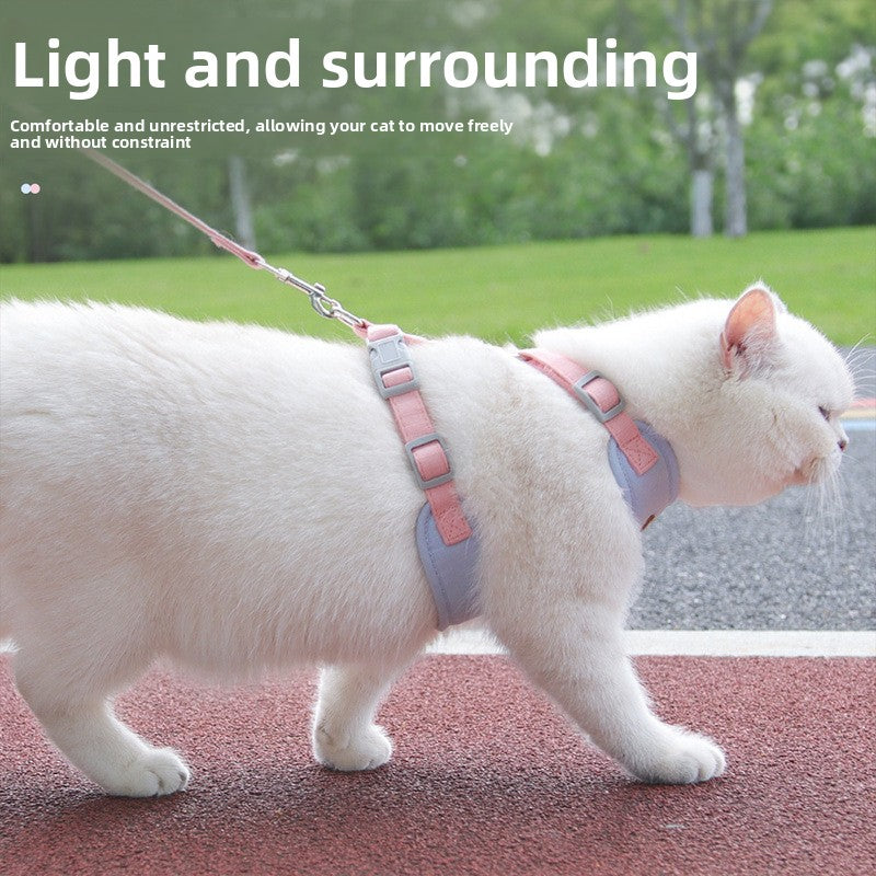 Adjustable Pet Harness Vest with Leash Rope