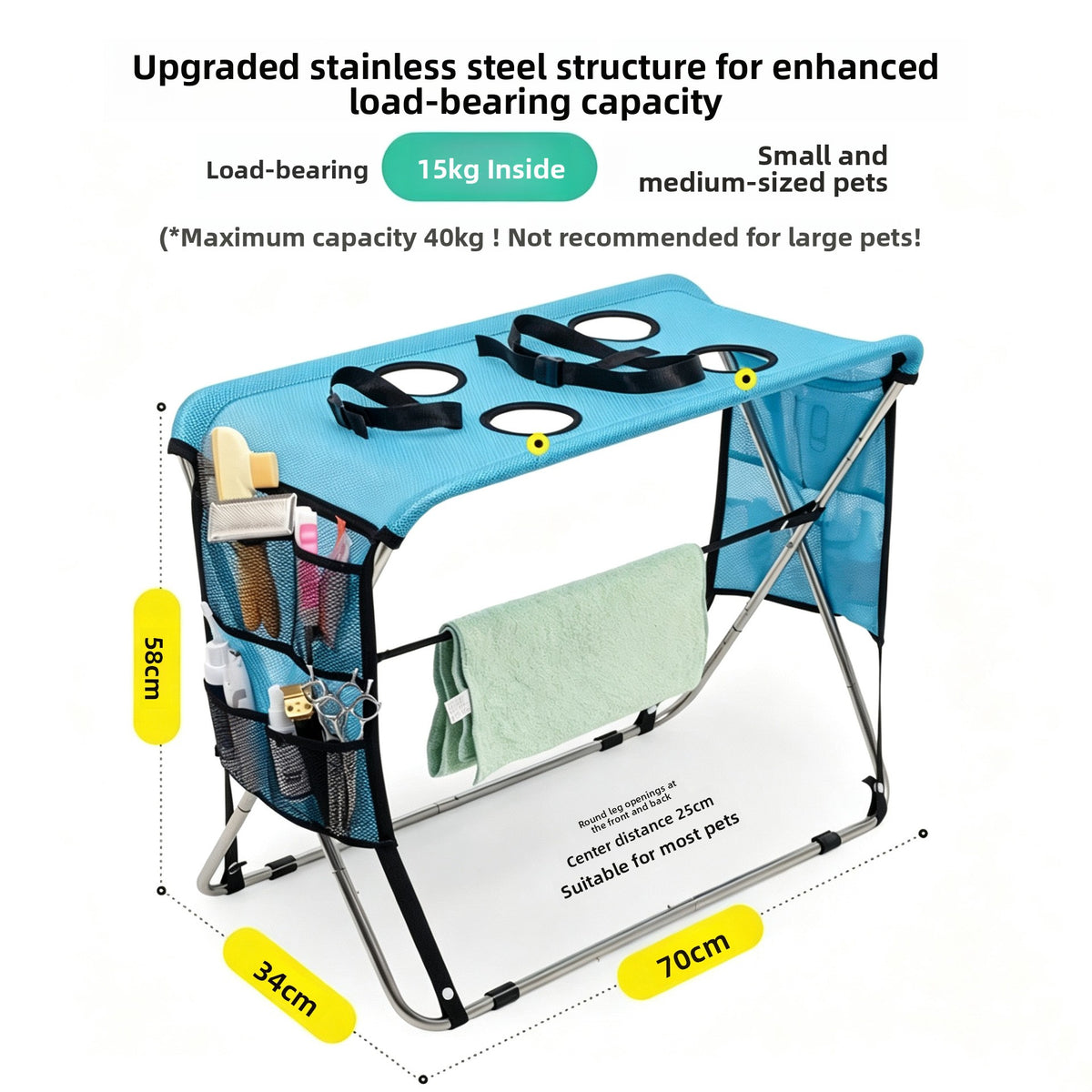 Detachable Pet Care Grooming Hammock Stand