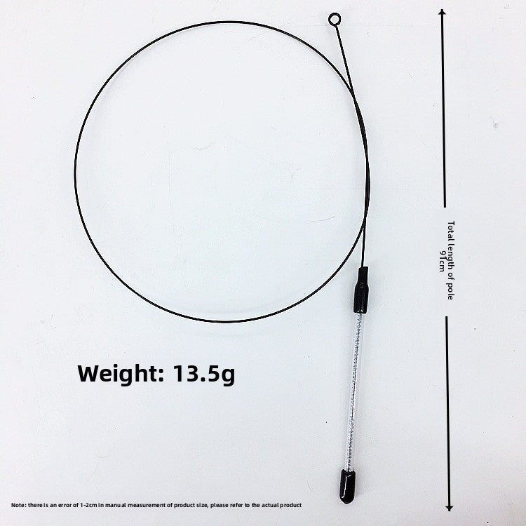 Interactive Cat Teaser Wand with Replaceable Heads