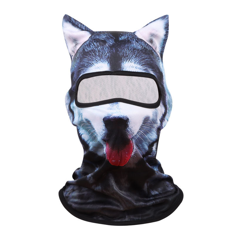 3D Animal Print UV Protection Cycling Face Mask