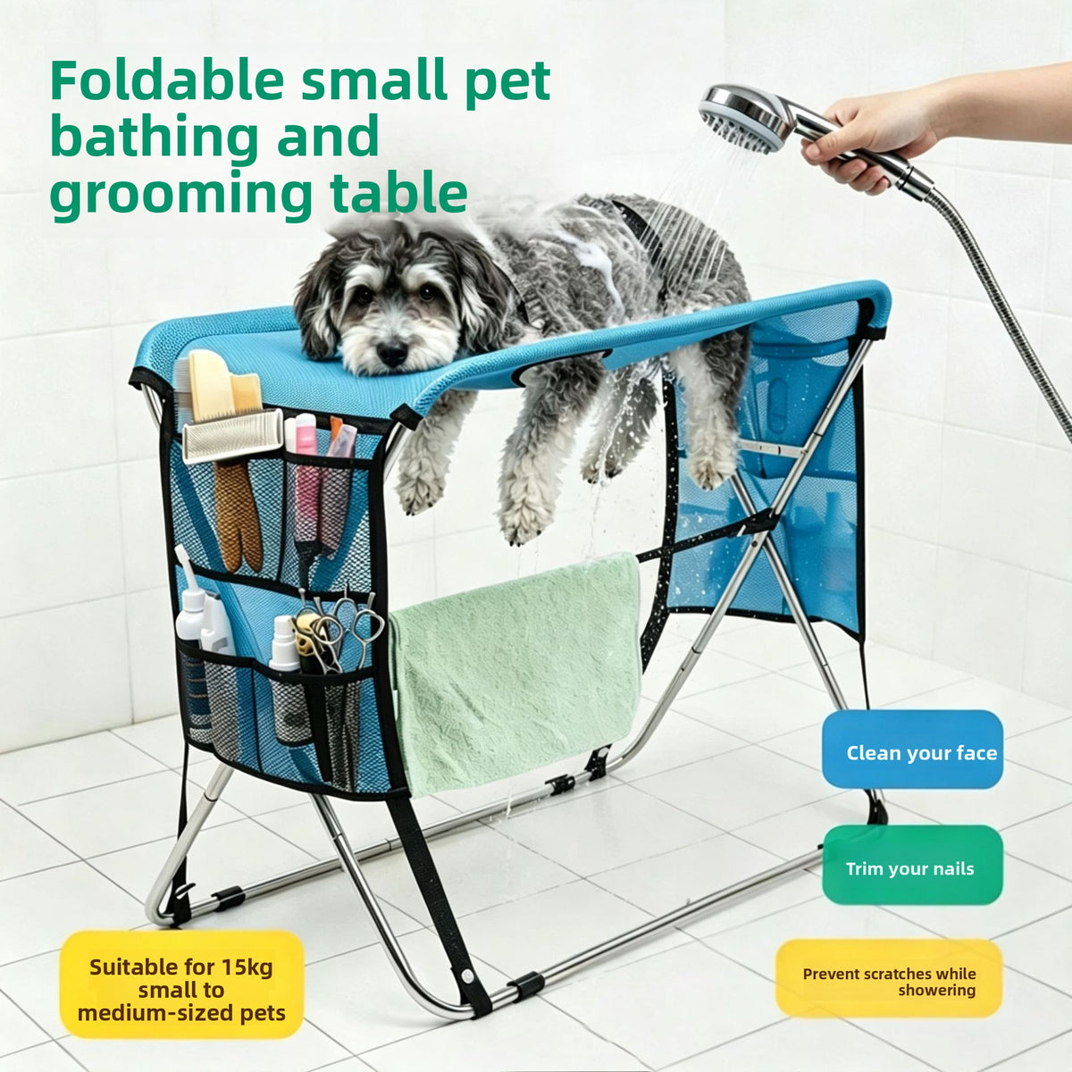 Detachable Pet Care Grooming Hammock Stand