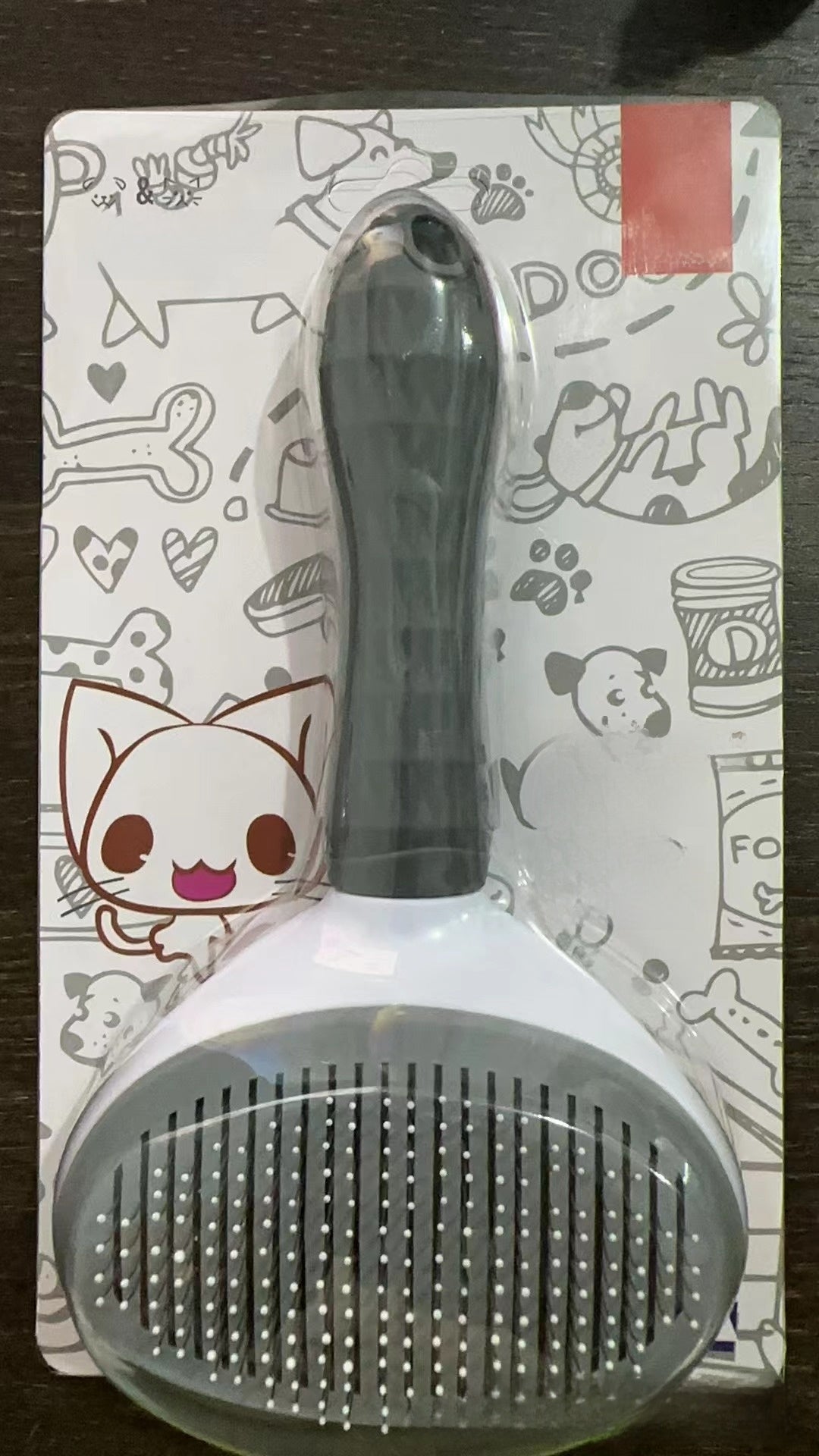 Grooming comb for cat and dog fur
