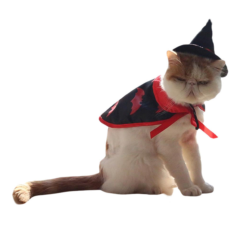Pet Halloween Costume Cloak with Hat