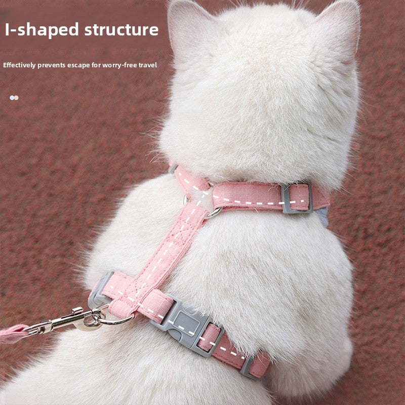 Adjustable Pet Harness Vest with Leash Rope