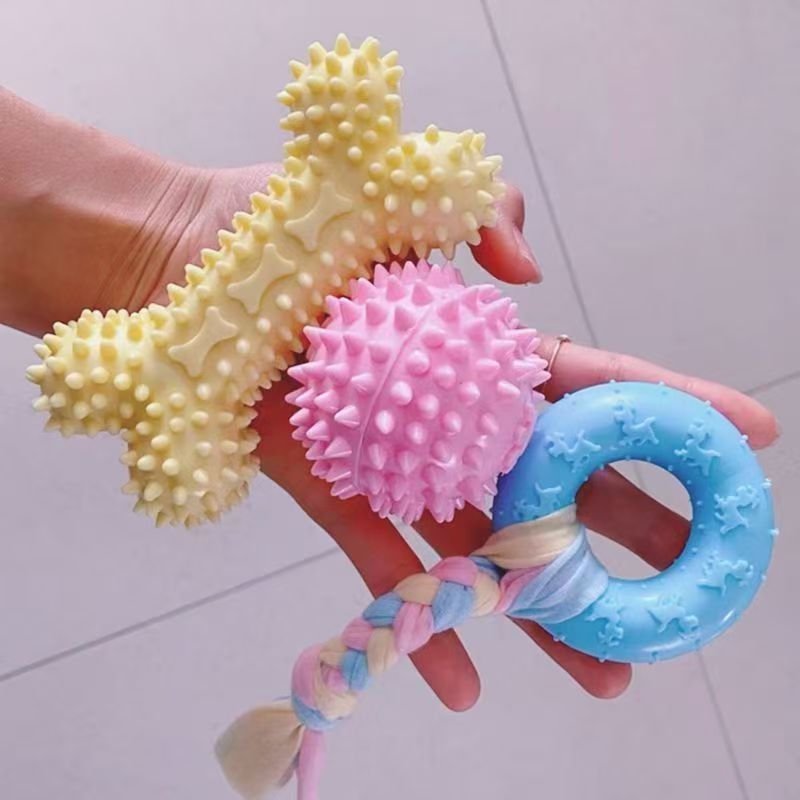 Dog Chew Toy Ball Bite Resistant Pet Dental Molar Stick
