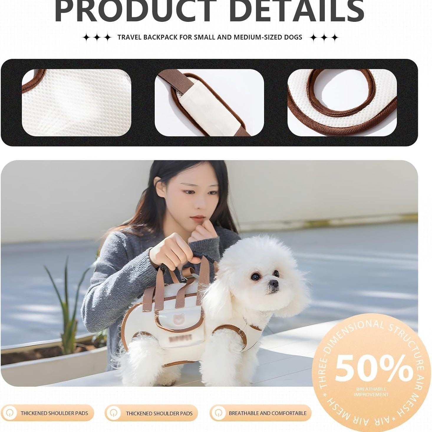 Portable Pet Dog Cat Carrier Backpack