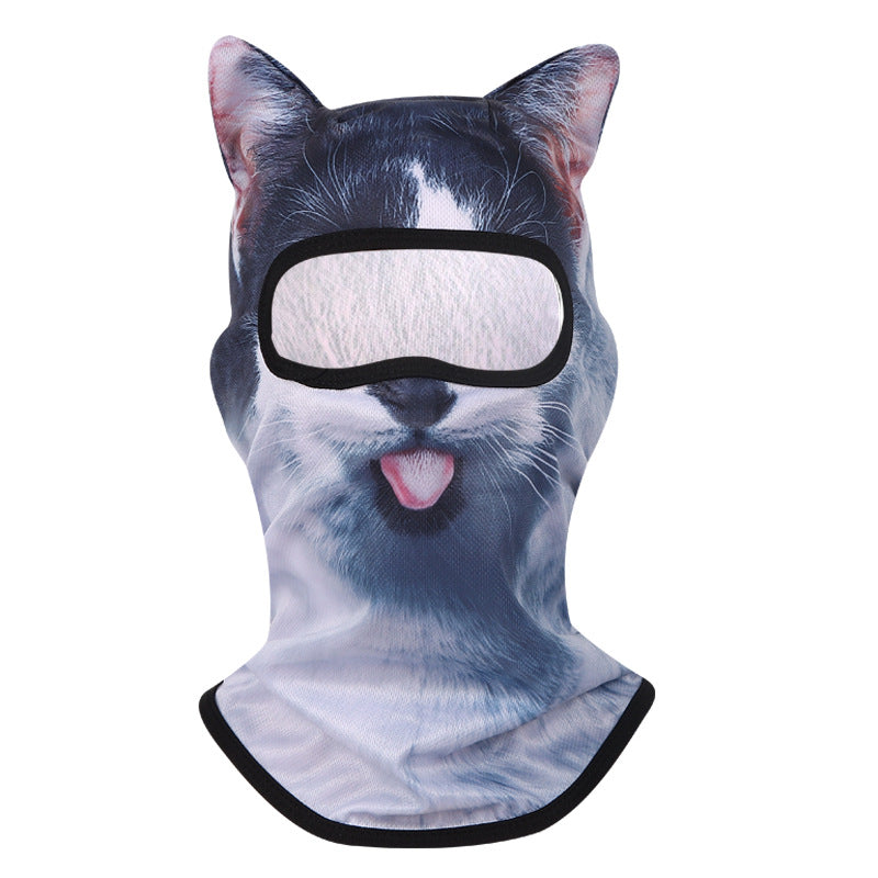 3D Animal Print UV Protection Cycling Face Mask