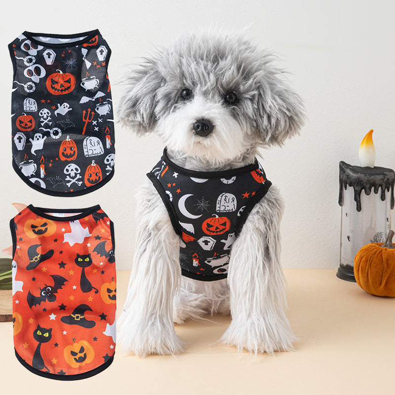 Halloween Pet Vest Pumpkin Print