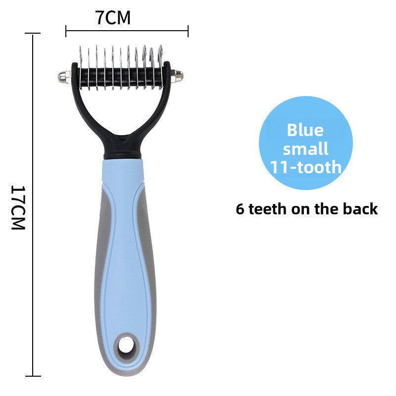 Pet Double-sided Open Knotted Comb Comb Massage Comb Cleaning Beauty Cat Comb Dog Pet Comb Pet Supplies Comb
