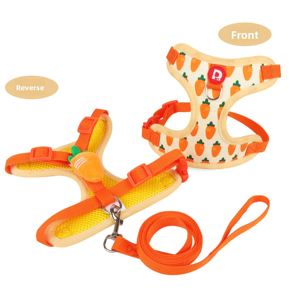 Adjustable Fruit Print Dog Harness