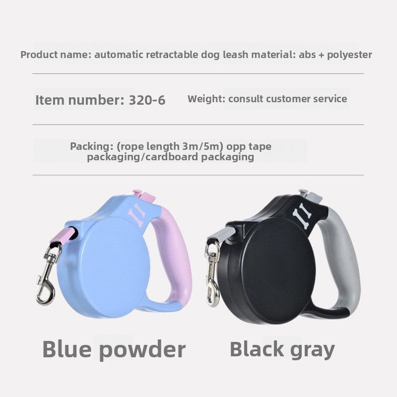 Retractable Dog Leash with Shock Absorption