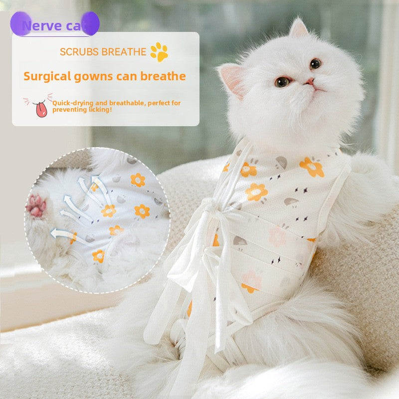 Adjustable Cat Recovery Suit Post Surgery