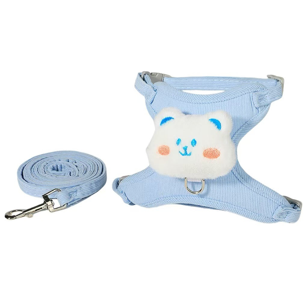 Adjustable Pet Harness with Traction Rope