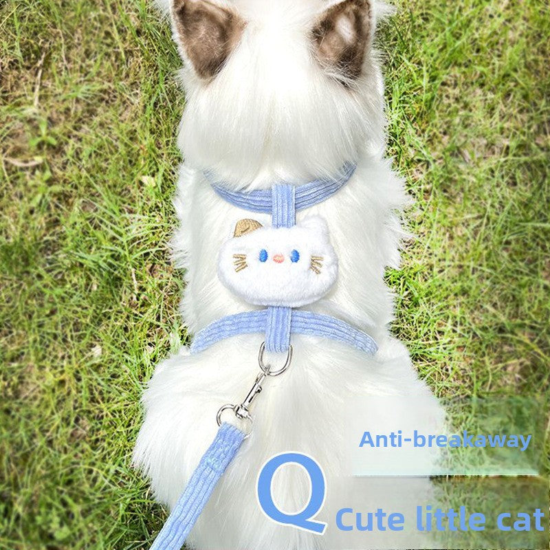 Cat Leash Anti-break Free Cat Walking Leash