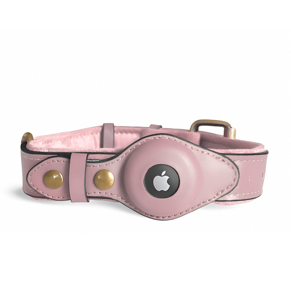 AirTag pocket on the suede dog collar