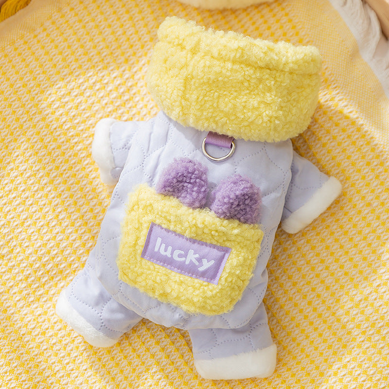 Four-legged sweater dog clothes