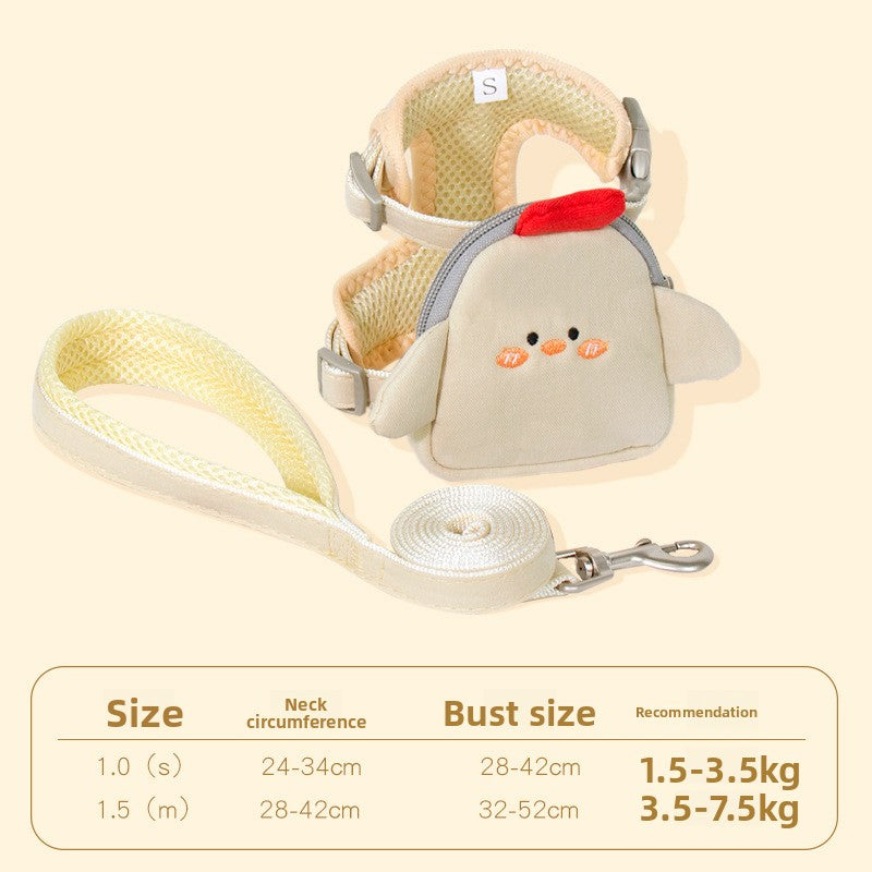 Adjustable Reflective Pet Harness with Leash