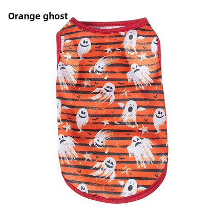Halloween Pet Vest Pumpkin Print
