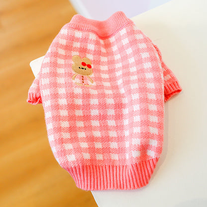 Pet Sweater for Dogs and Cats, Winter Wool Knitwear
