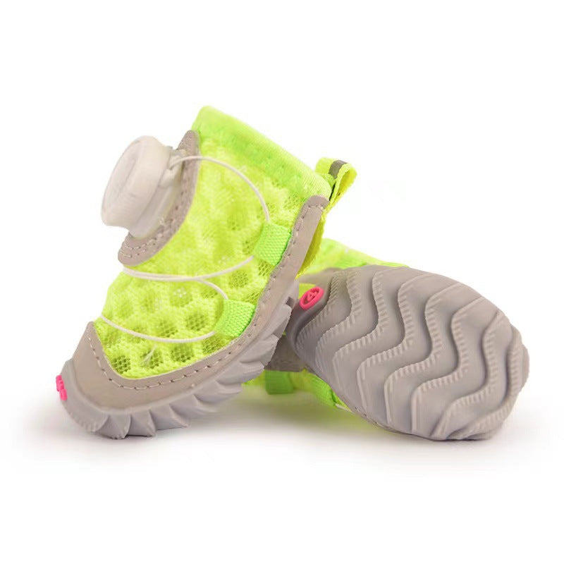 Soft Sole Dog Shoes with Snap Buttons