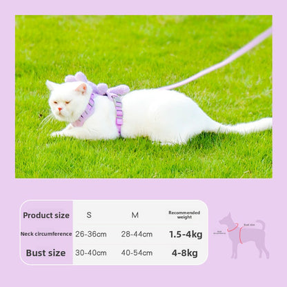Adjustable Reflective Pet Harness with Leash