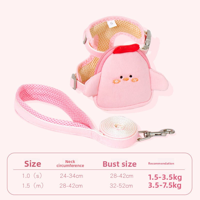 Adjustable Reflective Pet Harness with Leash