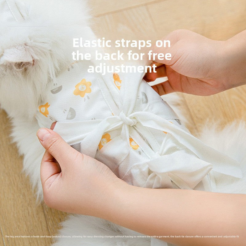 Adjustable Cat Recovery Suit Post Surgery