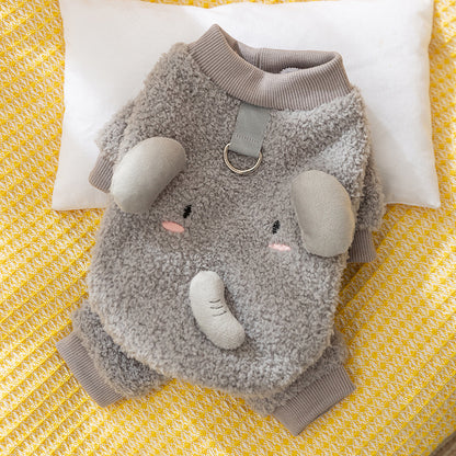 Four-legged sweater dog clothes
