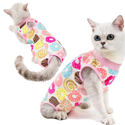 Cat Sterilization and Postpartum Recovery Vest