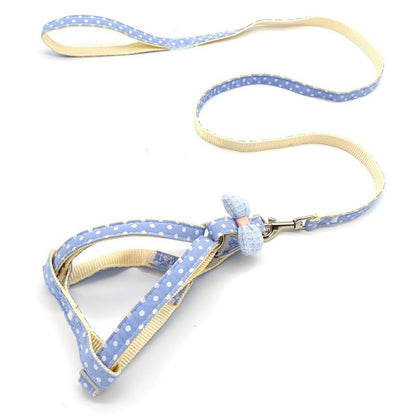 Adjustable Dog Leash Harness with Chest Strap