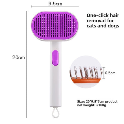 Pet Hair Removal Comb with Massage Function
