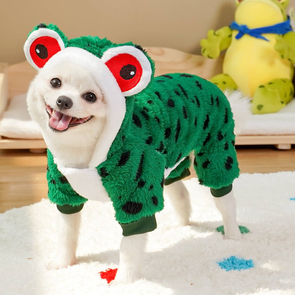 Four-Legged Pet Dinosaur Costume Winter Dog Cat Clothing
