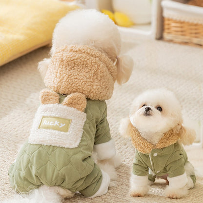 Four-legged sweater dog clothes