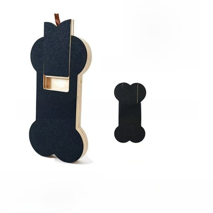 Dog Nail Scratch Board with Treat Drawer + FREE LED Nail Clipper
