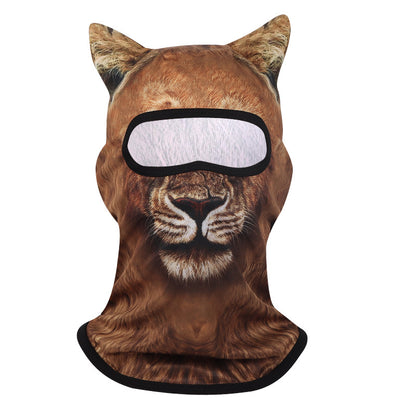 3D Animal Print UV Protection Cycling Face Mask