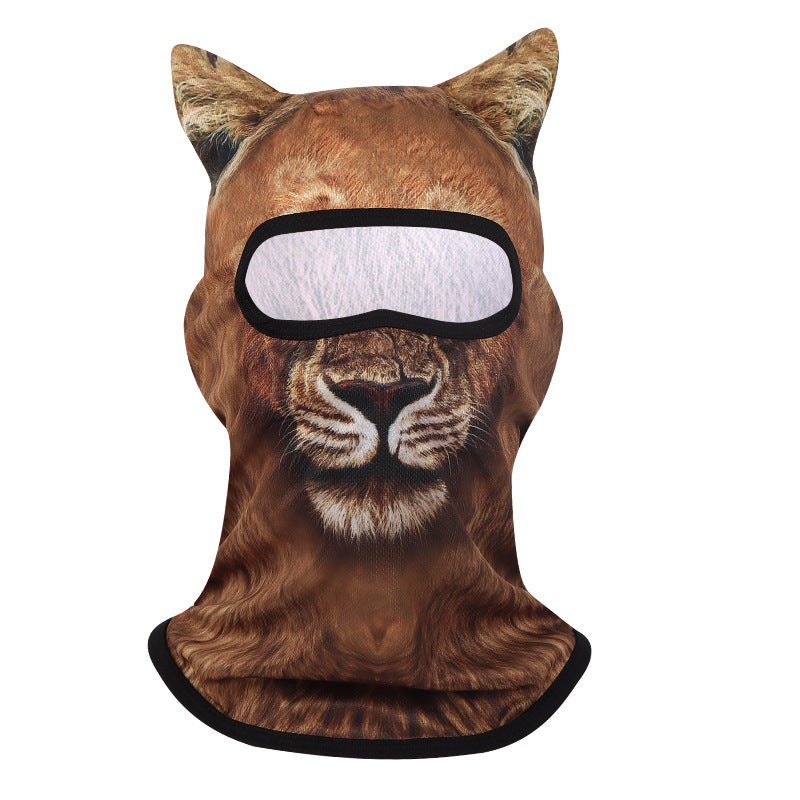 3D Animal Print UV Protection Cycling Face Mask