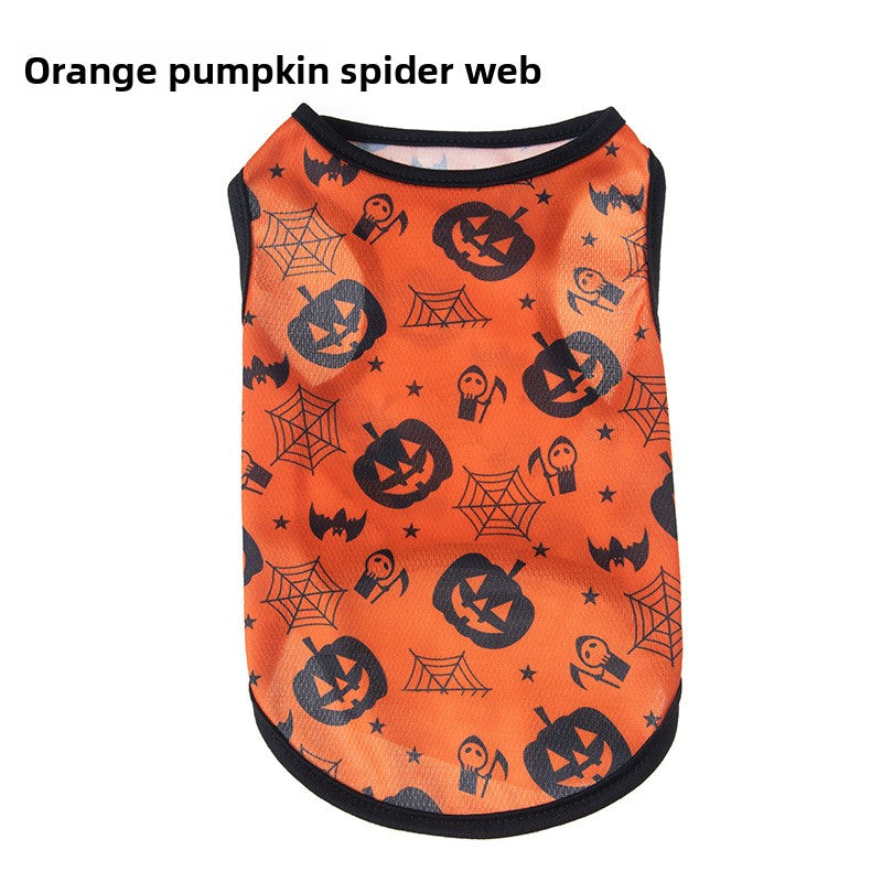 Halloween Pet Vest Pumpkin Print