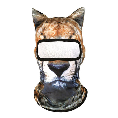 3D Animal Print UV Protection Cycling Face Mask