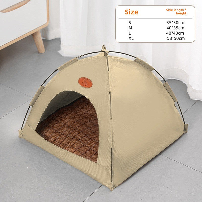 Foldable pet tent