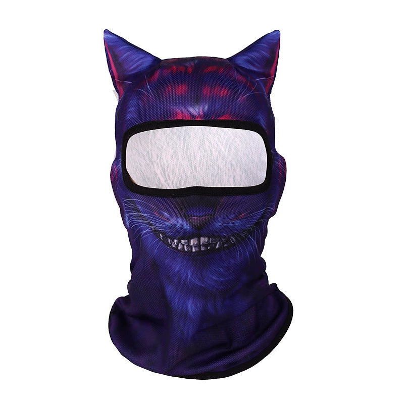 3D Animal Print UV Protection Cycling Face Mask
