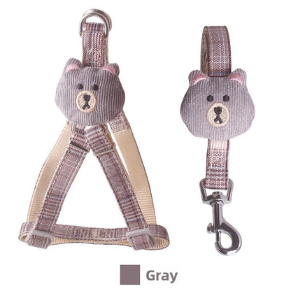 Adjustable Dog Leash Harness with Chest Strap