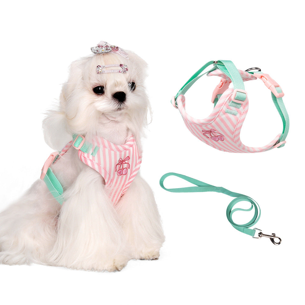 Adjustable Pet Vest Harness with Leash for Small Dogs