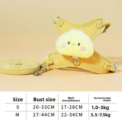 Adjustable Pet Harness with Traction Rope