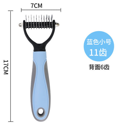 Pet Double-sided Open Knotted Comb Comb Massage Comb Cleaning Beauty Cat Comb Dog Pet Comb Pet Supplies Comb