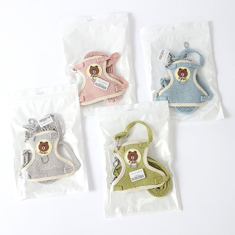 Adjustable Bear Design Pet Leash