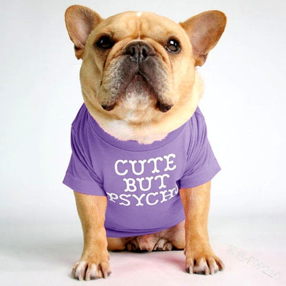 Round Neck T-Shirt Teddy Bichon Cat and Dog Clothing
