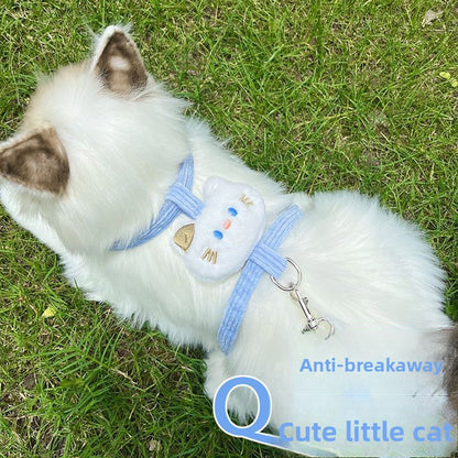 Cat Leash Anti-break Free Cat Walking Leash