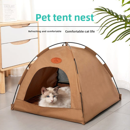 Foldable pet tent