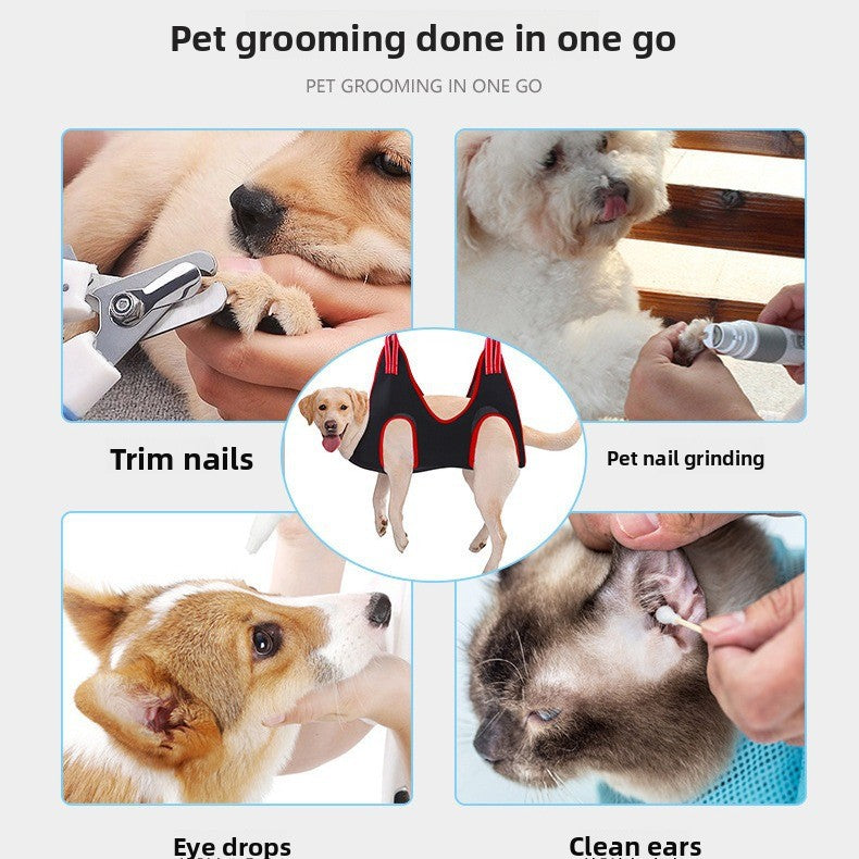 Pet Grooming Hammock Restraint Bag for Cat and Dog Nail Trimming