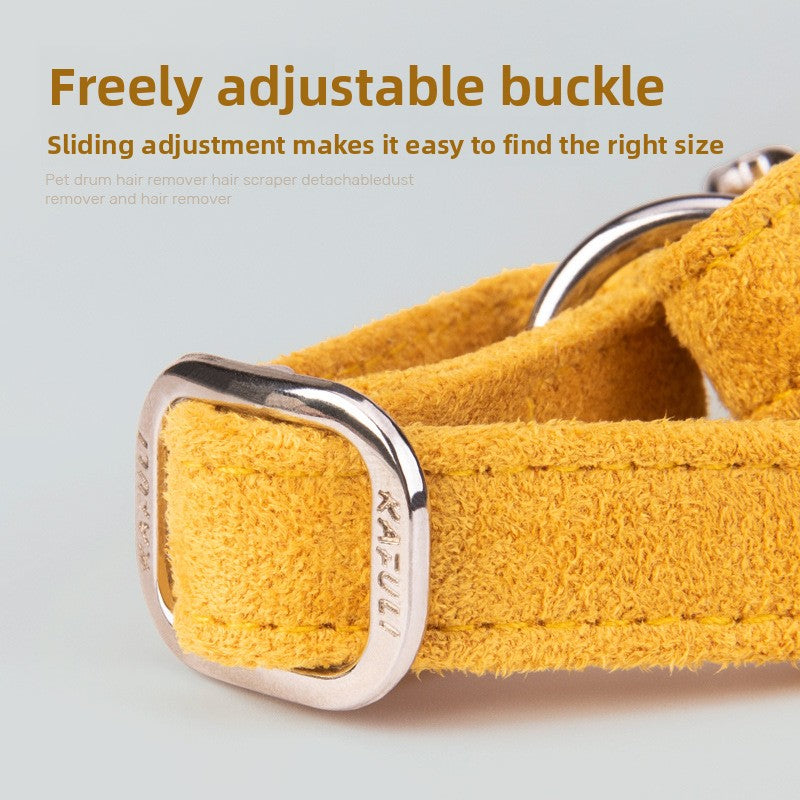 Adjustable Suede Pet Harness Leash for Small Dogs and Cats